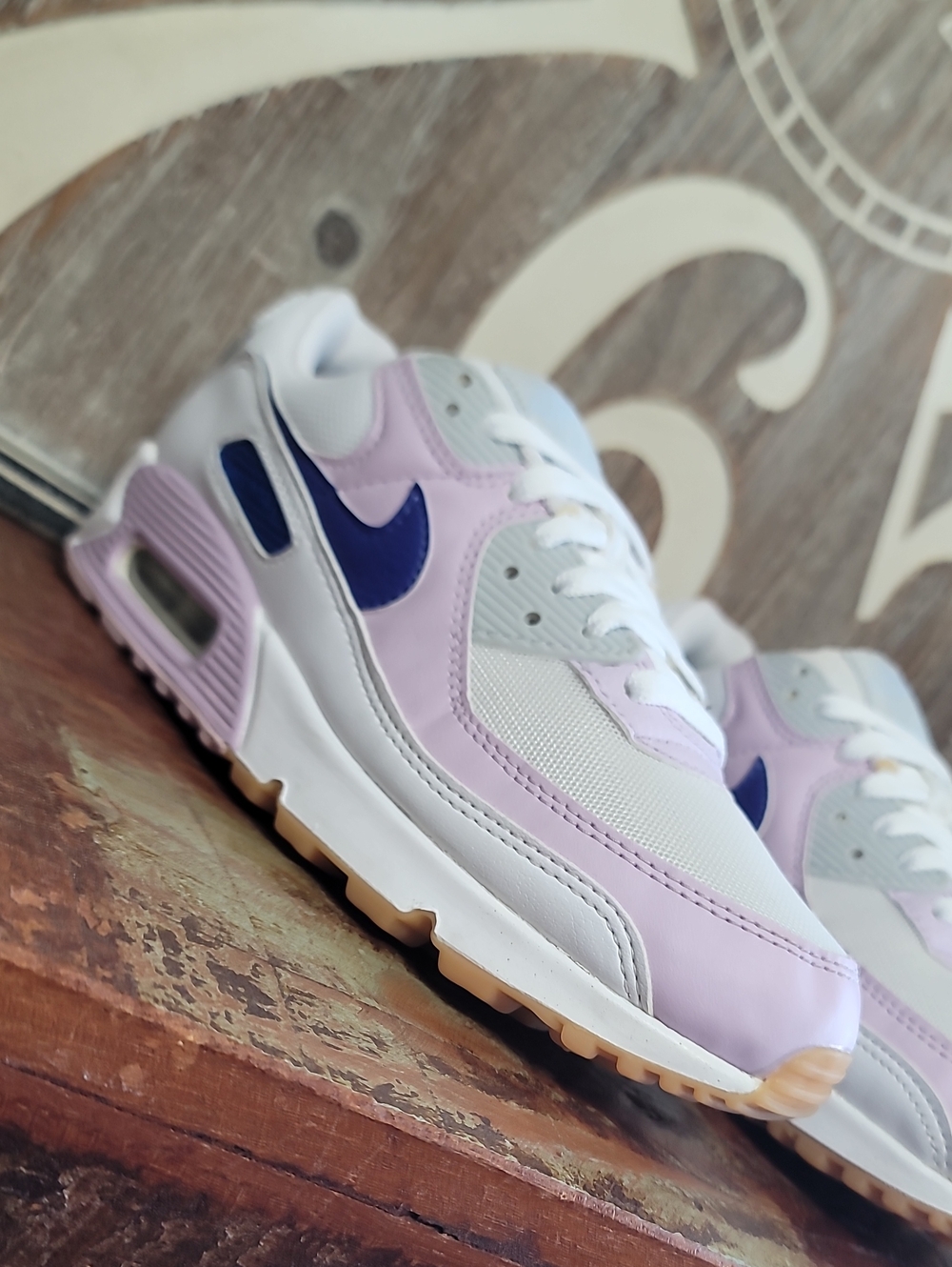 🔥 Nike Wmns Air Max 90 'White Doll' "Light Pink/platinum/Gum" Wmns 8 Good Cond - Picture 6 of 16